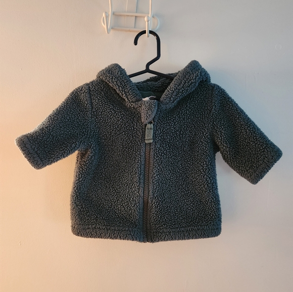 Hanna Andersson fleece zip up sz 0-3mon - Picture 1 of 4